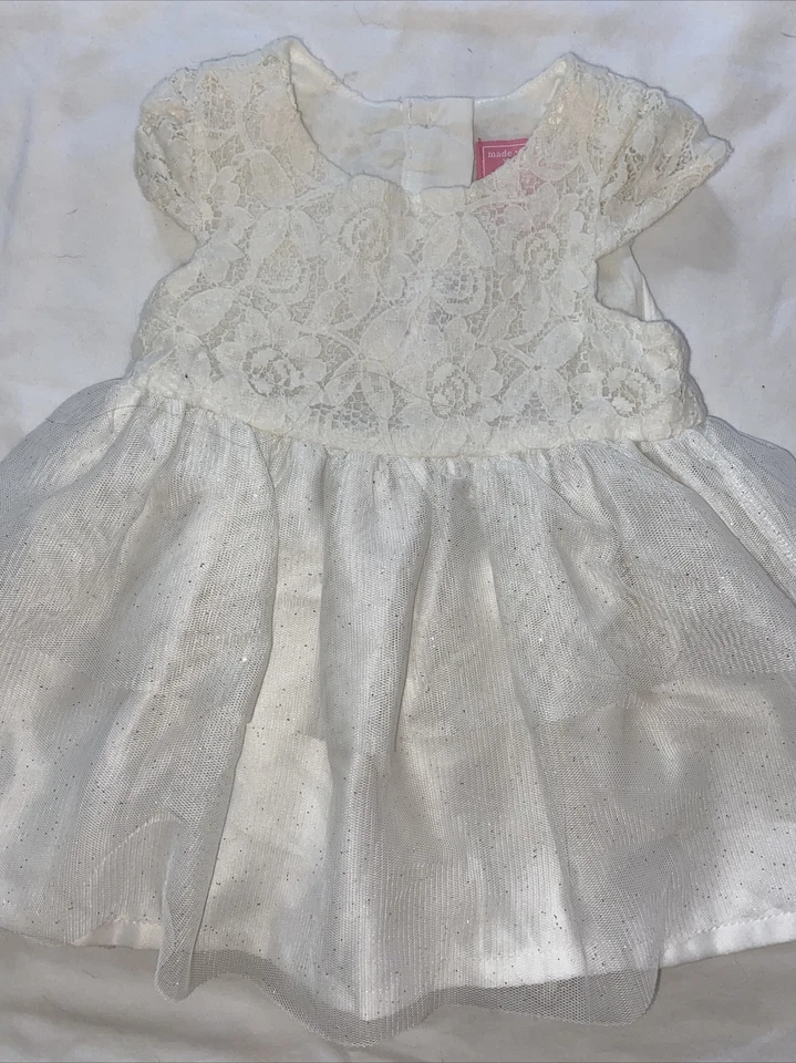 Vestido bebé The Children’s PLACE 0-3m marfil nuevo con etiquetas Foto 1 de 4