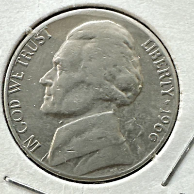 MINT ERROR 1966 Jefferson Nickel Lamination ~ #26 - Image 1 of 3