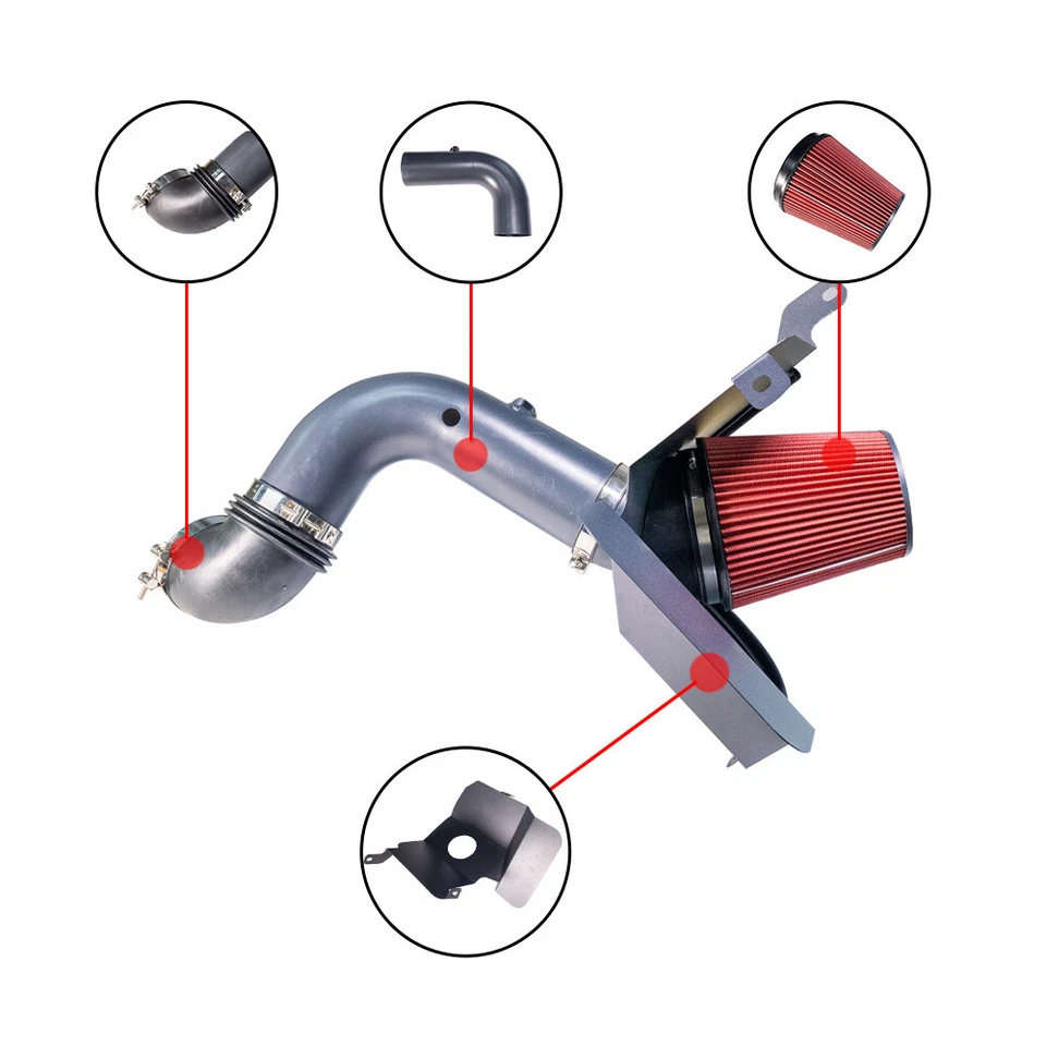 Entrada de aire con protector térmico para 03 04 05 06 07 Dodge Ram 2500 3500 5,9 L Cummins Foto 1 de 4