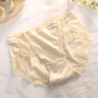 Women Mid-Rise Panties Underwear Briefs Satin Traceless Ice Silk Comfort F