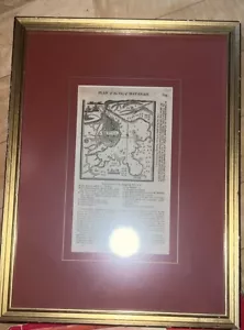 See Photos. Plan of the City of Havana. Cuba. MAG 1740 old antique map. Framed. - Picture 1 of 7