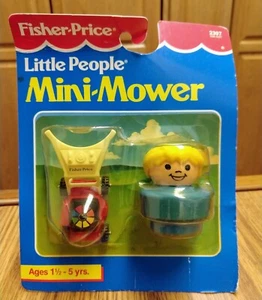 Mini cortadora de césped vintage Fisher Price Little People, 1992, ¡sin usar en caja! - Imagen 1 de 4
