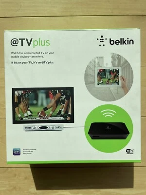 Dispositivo transmisor de TV Wifi control remoto en vivo medios digitales HD Belkin @tv Plus G1V1000 Foto 1 de 4