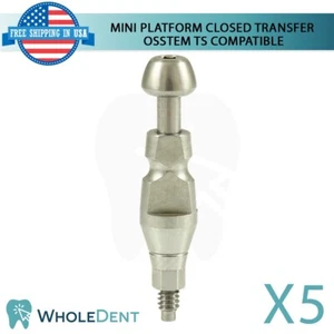 5X Mini transferencia dental cerrada 2,1 mm Osstem® TS Hiossen® ET compatible hexagonal - Imagen 1 de 5