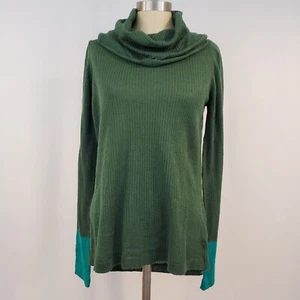 Suéter PrAna Mezcla Lana Capucha Cuello Pequeño Ligero Verde Exterior Grunge Bosque - Imagen 1 de 13