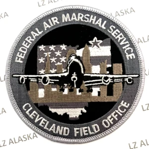FEDERAL AIR MARSHAL CLEVELAND FIELD OFFICE OHIO PATCH (PD11) GRAY - Picture 1 of 3