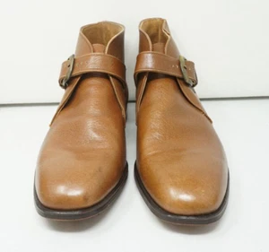 Vintage Cole Haan Brown Leather Slip On Buckle Size 10.5 D Dress Shoes New NOS - Picture 1 of 14