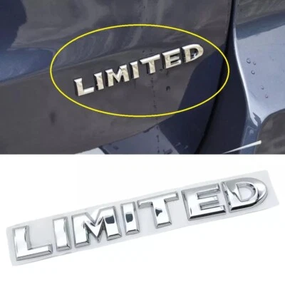 STEMMA LIMITED PER JEEP posteriore renegade compass cherockee SCRITTA cromo Logo - Immagine 1 di 3