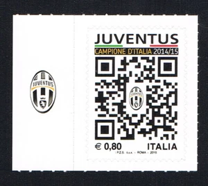 ITALIA 1 FRANCOBOLLO CAMPIONE D'ITALIA JUVENTUS CALCIO 2015 nuovo** (BI2785) - Foto 1 di 1