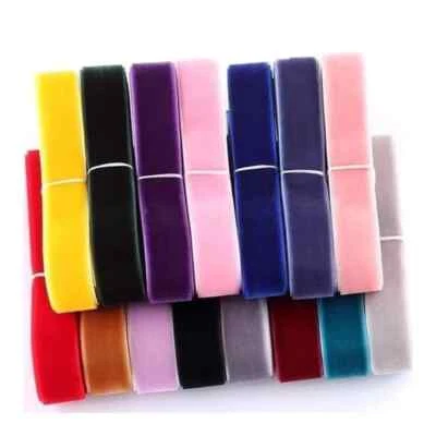 10Yards 8 Colors Velvet Ribbon For Christmas Craft Sewing Dressmaking Gift Wrap - Image 1 of 4