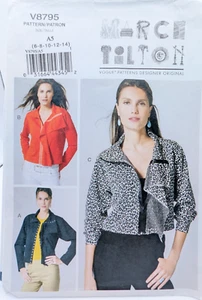 Vogue Sewing Pattern Women's JACKET V8795 Marcy Tilton 6-8-10-12-14 UNCUT - Picture 1 of 4