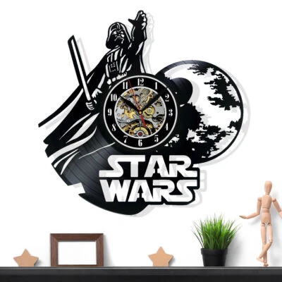 Reloj de pared Star Wars Darth Vader disco vinilo regalo ideas sorpresa amigos decoración Foto 1 de 4