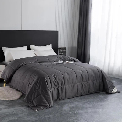 Lujoso edredón de lana para todas las estaciones talla Queen 100 % lana australiana natural edredón Foto 1 de 4