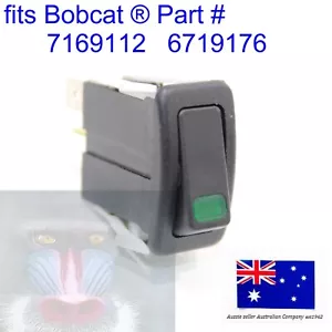 Bobcat Air Conditioning AC Aircon Green On Off Switch Rocker A/C 7169112 6719176 - Bild 1 von 10