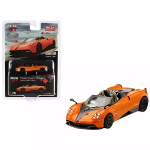 PAGANI HUAYRA ROADSTER ORANGE METALLIC 1/64 DIECAST MODEL CAR BY TSM MGT00078 - Picture 1 of 1