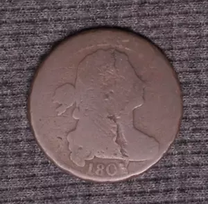 1801 Busto drappeggiato grande centesimo 1c - Foto 1 di 3
