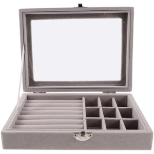 Jewelry Storage Box Travel Miss Earring Case Vanity Organization - Picture 1 of 12