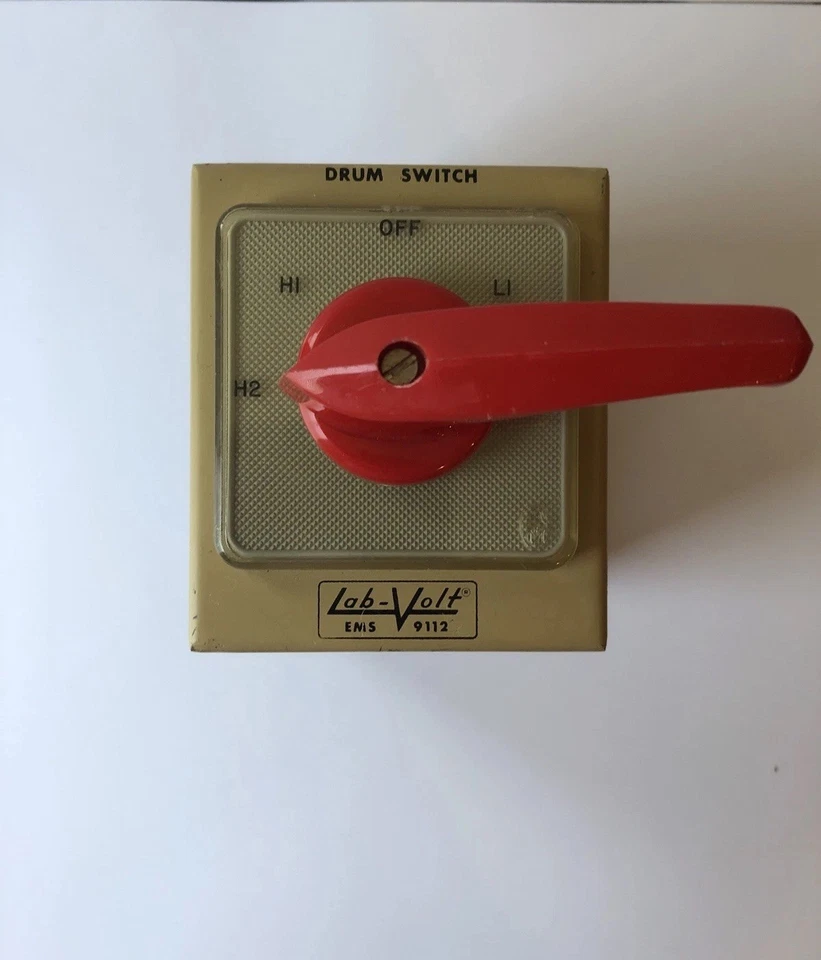 Interruptor de tambor Lab-Volt EMS 9112, entrenador eléctrico industrial, equipo de prueba Foto 1 de 4