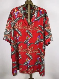 Camisa Hawaiana Magnum PI Paradise Found Años 80 De Colección Para Hombres 3XL Loros Tom Selleck - Imagen 1 de 10