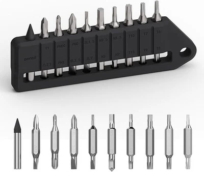 OKNIFE MBS1 4mm Hex Bit Screwdriver Set 9 PCS Durable S2 Tool Steel Double-Ended - Image 1 of 4