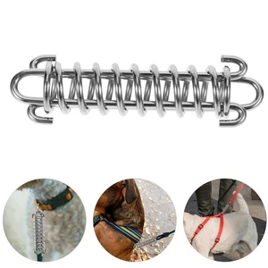 Stainless Steel Dog Chain Spring Rope Leash Shock Absorbing Metal for Dogs - Picture 1 of 9