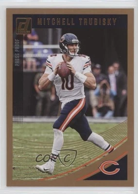 2018 Panini Donruss Press Proof Bronze Mitchell Trubisky #46 - Image 1 of 2