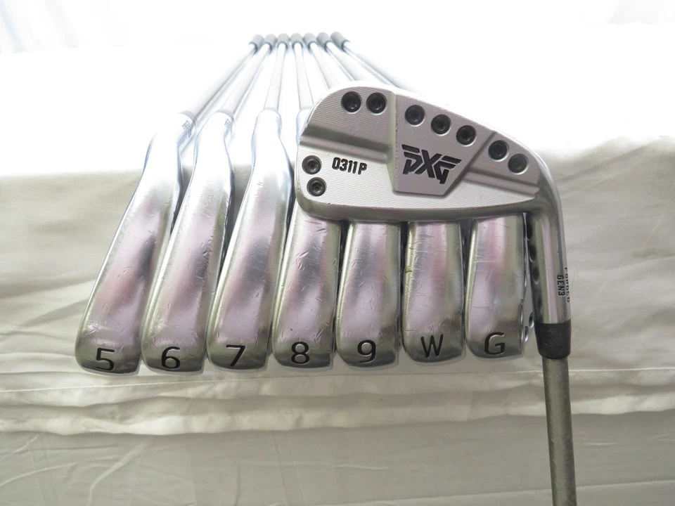 Used PXG 0311P Gen 3 Forged Iron Set 4-GW SteelFiber i95 Regular Flex Graphite - Image 1 of 4