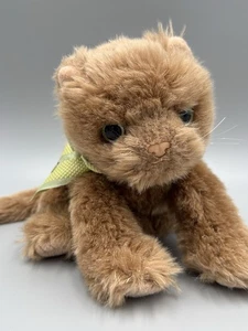 Peluche vintage TY 2002 classico cammeo gatto marrone peluche 10 pollici - Foto 1 di 9