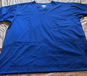 AVE (by Medline) Solid Royal Blue Scrub Top Size XL - Picture 1 of 6