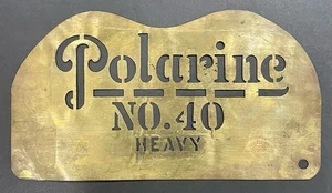 Vintage Mueller Lauer, Chicago, Polarine n. 40 stencil per barili di olio pesanti - Foto 1 di 3