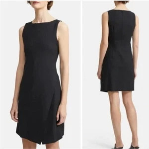 NUEVO Vestido para mujer Theory Risbana Good lana elástico línea A talla 12 negro precio de venta sugerido por el fabricante $335 - Imagen 1 de 18