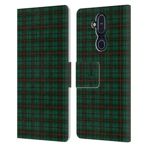 HEAD CASE DESIGNS PLAID - PATTERN COLLECTION LEATHER BOOK CASE FOR NOKIA PHONES - Picture 1 of 18