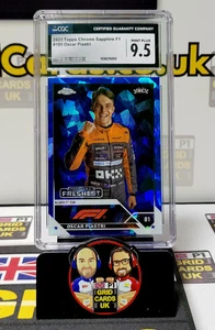Oscar Piastri Blue Sapphire - CGC 9.5 #195 (RC) - Topps Chrome F1 2023 - Graded - Bild 1 von 1
