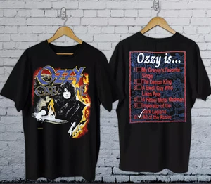 Camiseta 1988 Ozzy Osbourne No Rest For The Wicked lista de verificación - Imagen 1 de 1