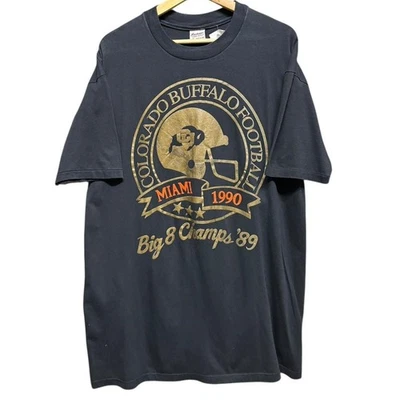 Vintage Colorado Buffalo football t-shirt size: XL — 第 1/4 张图片