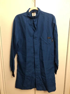 Workrite Nomex Lab Coat   With Knit Cuffs. Size MD-RG. Men’s - Image 1 of 4