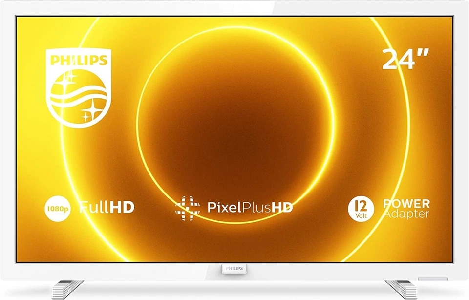 PHILIPS TV LED Full HD 24" 24PFS5535/12 Bianco 2020, HDMI, Wi fi, HighTech USATO - Immagine 1 di 4