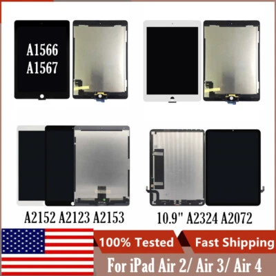 ЖК-дисплей сенсорный экран дигитайзер в сборе сменный для iPad Air 2 3/Air 4 5 - Изображение 1 из 4