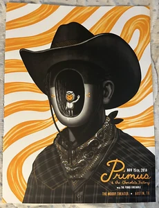 SIGNED Primus and the Chocolate Factory Mike Mitchell Poster Art Print Austin 14 - Picture 1 of 1