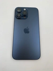 iPhone 15 Pro Max Housing Replacement - Genuine Apple Part Blue Titanium US esim - Picture 1 of 6