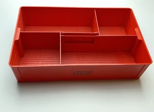 Vintage LEGO System Sortierkasten Rote stapelbare Sortierbox 32 x 20 x 8 cm 60er - Bild 1 von 7