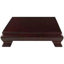 Oriental Furniture Rosewood Square Base Stand - 7 in. 7 Inch