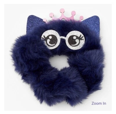 Claire’s plush purple princess Scrunchie hair tie accessory birthday￼ - Image 1 of 3