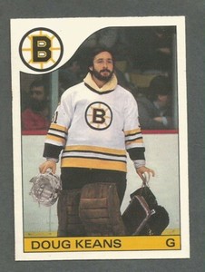1985-86 OPC O-Pee-Chee Hockey Doug Keans #133 Goalie Boston Bruins NM/MT