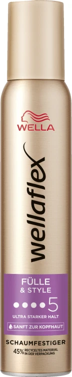 MOUSSE Wella Wellaflex PLENITUD para Cabello FINO #5 (Completo y Estilo)-200 ml ENVÍO GRATUITO Foto 1 de 1
