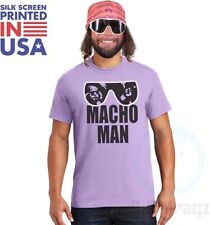 Macho Man WWE VINTAGE style Randy Savage Purple T-shirt Tee
