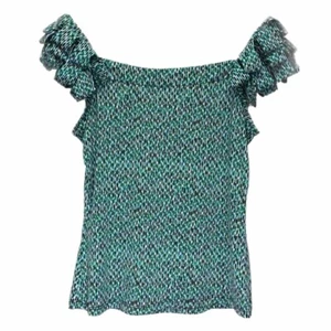 Top para mujer Lily vintage estampado abstracto sin mangas excelente - talla pequeña - Imagen 1 de 7