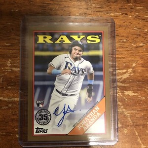 2023 Topps Series 1 JONATHAN ARANDA 1/50 1988 Auto Rookie Card RC Rays eBay 1/1