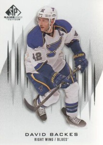 2013-14 SP Game Used #18 David Backes - NM-MT