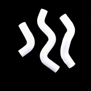 White For KTM 50SX PRO JR SR PRO 2001-2008 Silicone Radiator Coolant Hose Kit - Picture 1 of 12